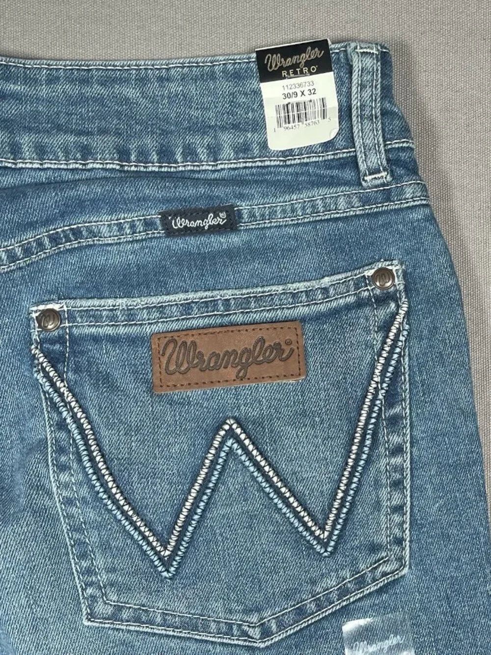 NWT Wrangler Retro Sadie Low Rise Stretch Trouser Jeans - Women Size 30/9 X 32 - Picture 11 of 16